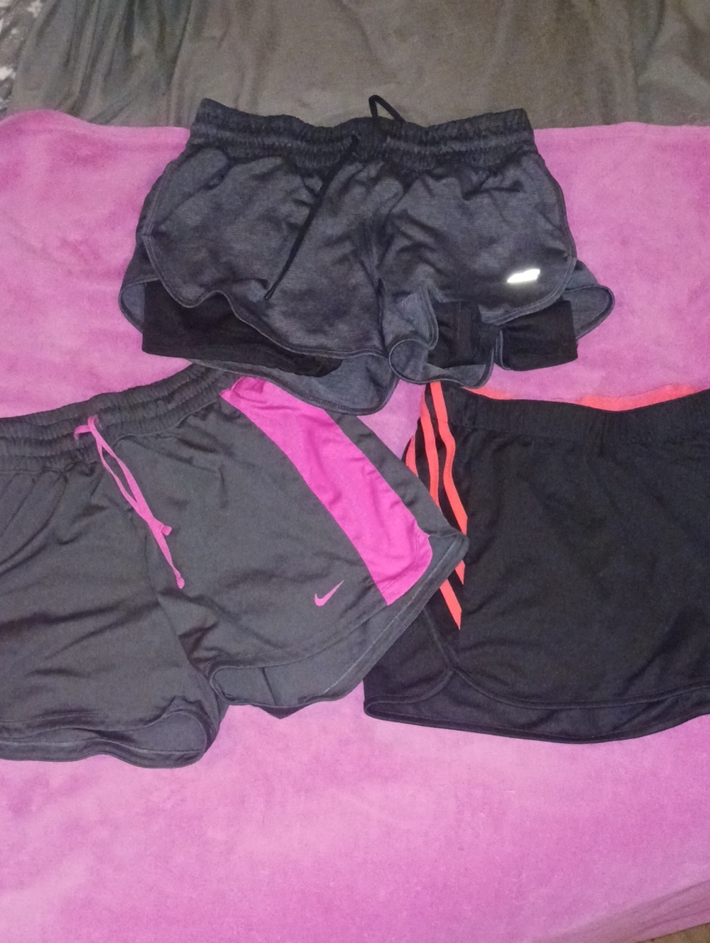 3 Pair LOT Name Brand - SZ MED -Athletic Shorts Bundle